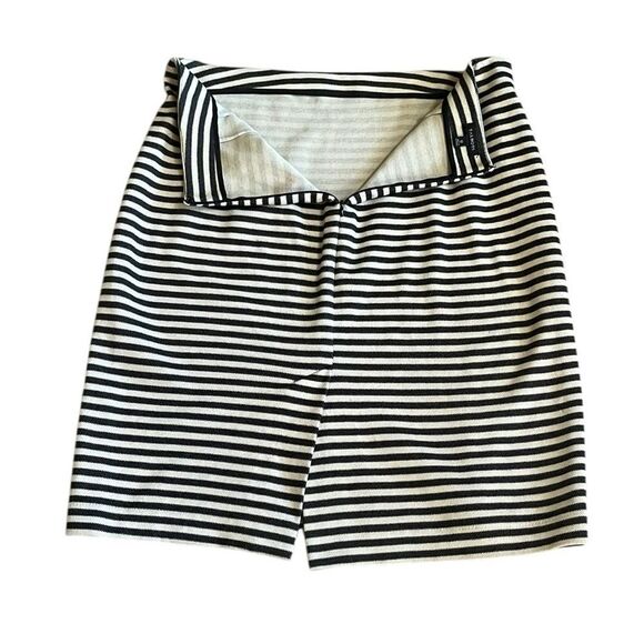 Talbots Black and Cream Striped Skirt, Size 12 - Picture 3 of 7